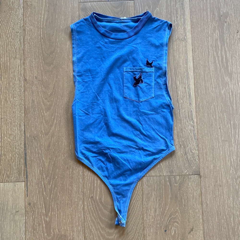 Our From Under Embroidered Tank Bodysuit